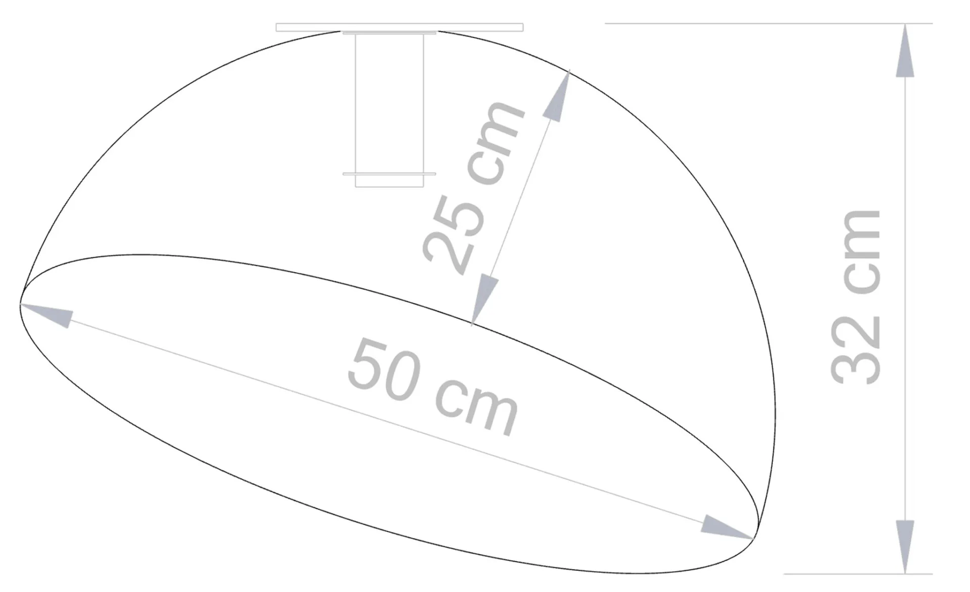 Lampa sufitowa/plafon SFERA 50 biało-miedziany - SI_32461