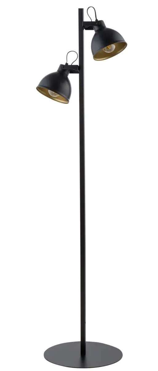 Lampa podłogowa MARS czarno-złota