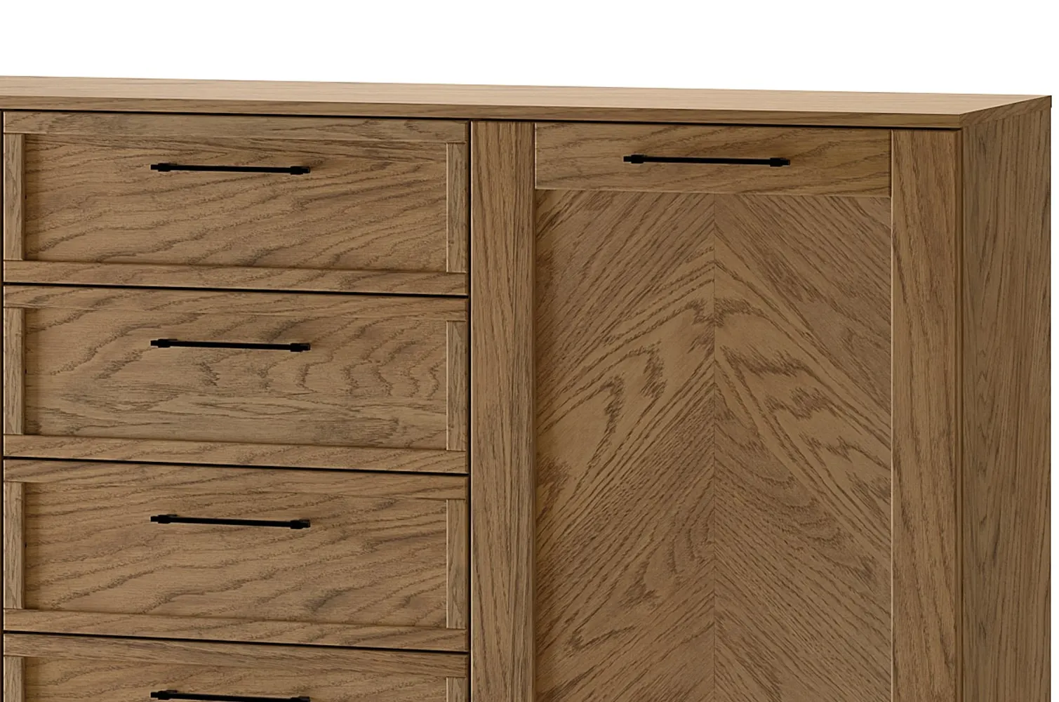 COZY 47 Komoda 2-drzwiowa z 4 szufladami SZYNAKA - TH-100-1584