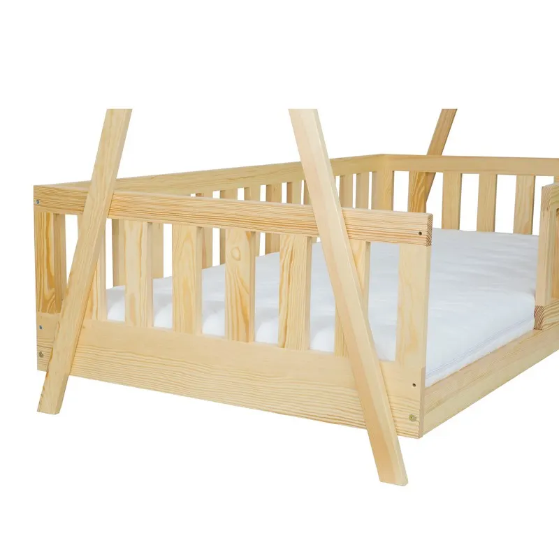 LK142 łóżko S80 D160 sosna naturalny DREWMAX - 36728