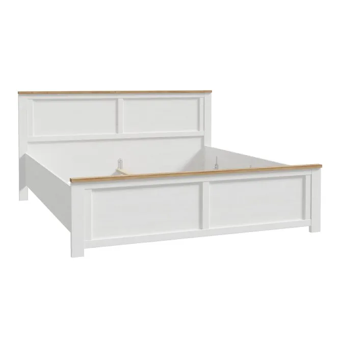 Łóżko ze stelażem CHISBURY 180X200 - dąb riviera, modrzew jasny sibu Łóżko ze stelażem CHISBURY 180X200 - dąb riviera, modrzew jasny sibu