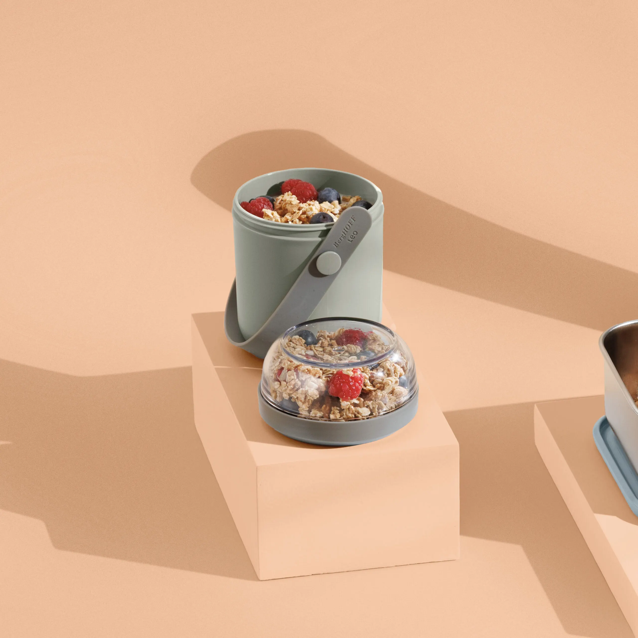 image pojemnik, pudełko, granulat, granola, szklany pojemnik