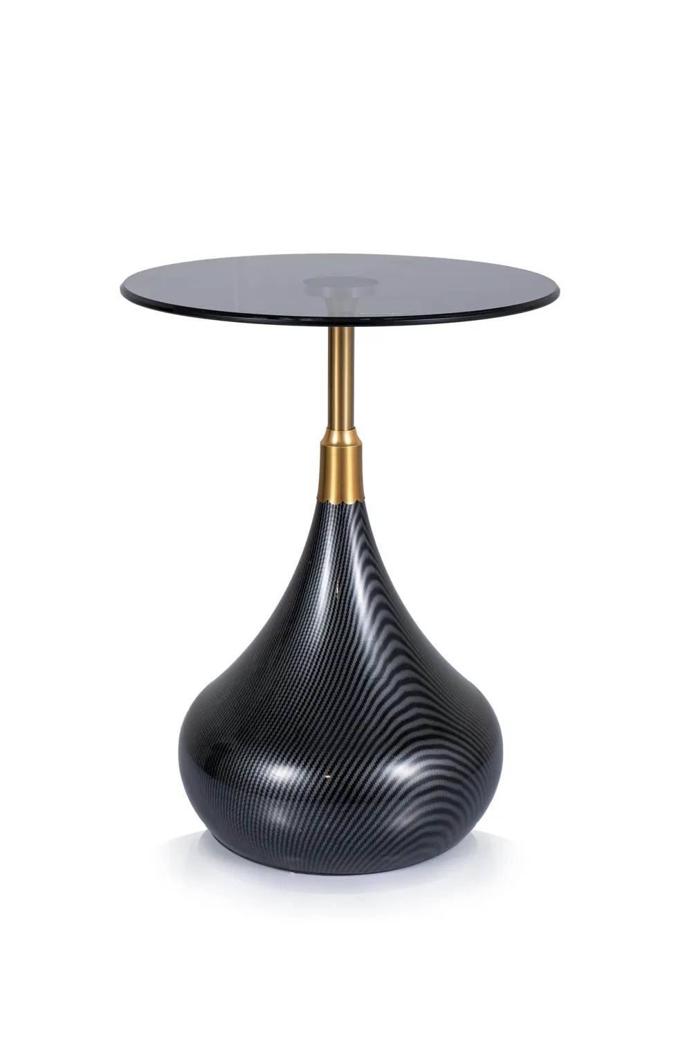 STOLIK TAURUS SZKŁO DYMIONE/CZARNY FI40X54 Okrągły STOLIK TAURUS SZKŁO DYMIONE/CZARNY FI40X54 Okrągły