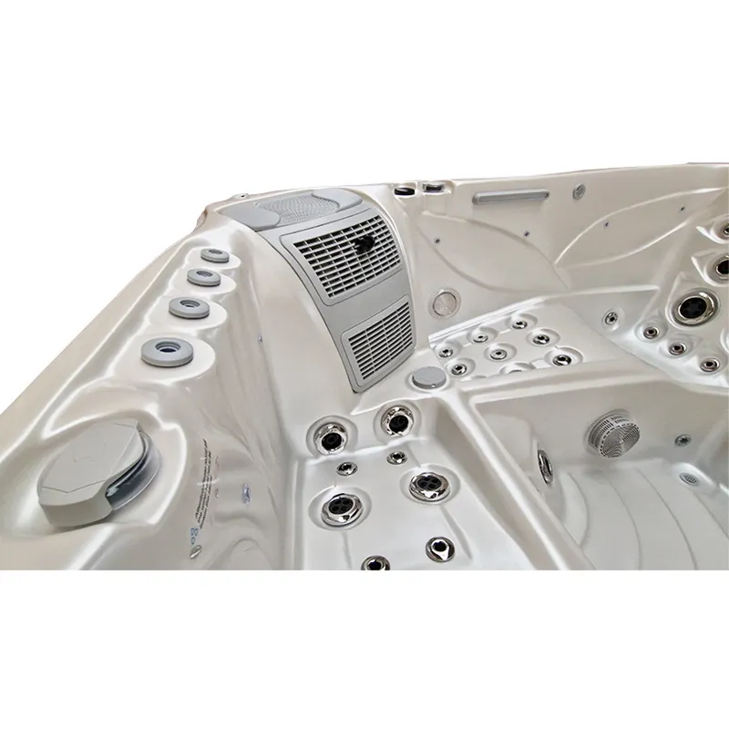 Jacuzzi ogrodowe 5-os. z hydromasażem SPA-561 210x210 cm biały/antracyt - HS_SPA561-2700