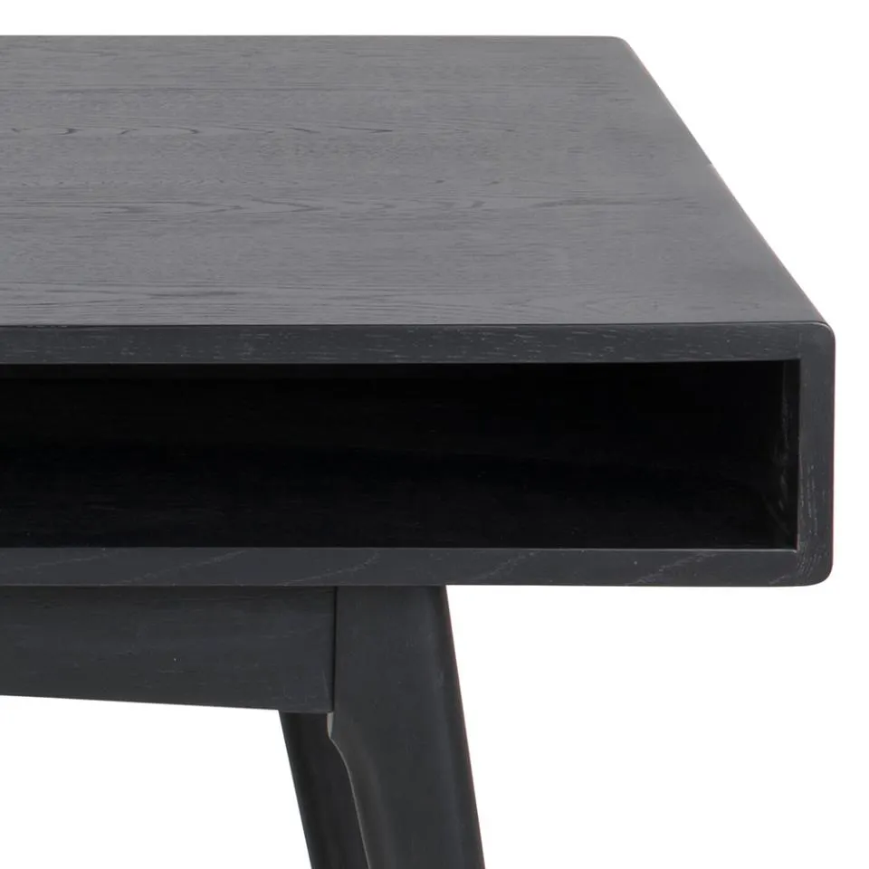 Stolik kawowy z półką AVERNA 130x70x50 cm Czarny — zdjęcie 6