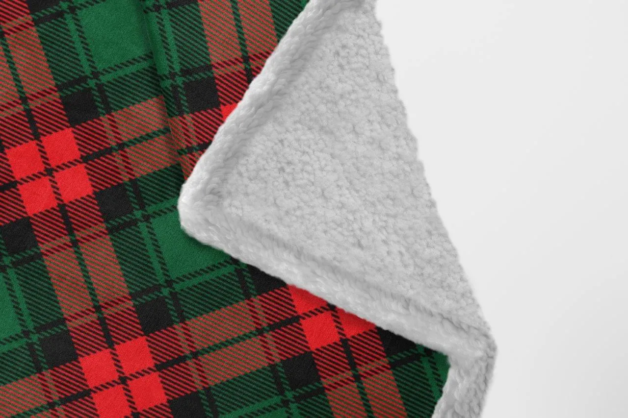 Koc polarowy SHERPA 052 150X200 PC zielony czerwony - FARO_29704