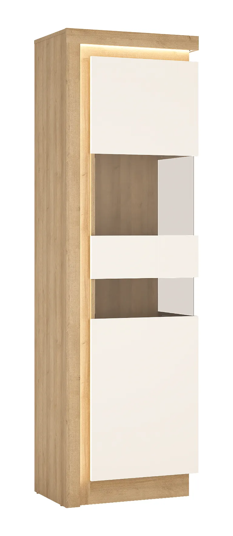 WYSOKA WITRYNA LYON LYOV03P DĄB RIVIERA JASNA / BIAŁA HG WYSOKA WITRYNA LYON LYOV03P DĄB RIVIERA JASNA / BIAŁA HG