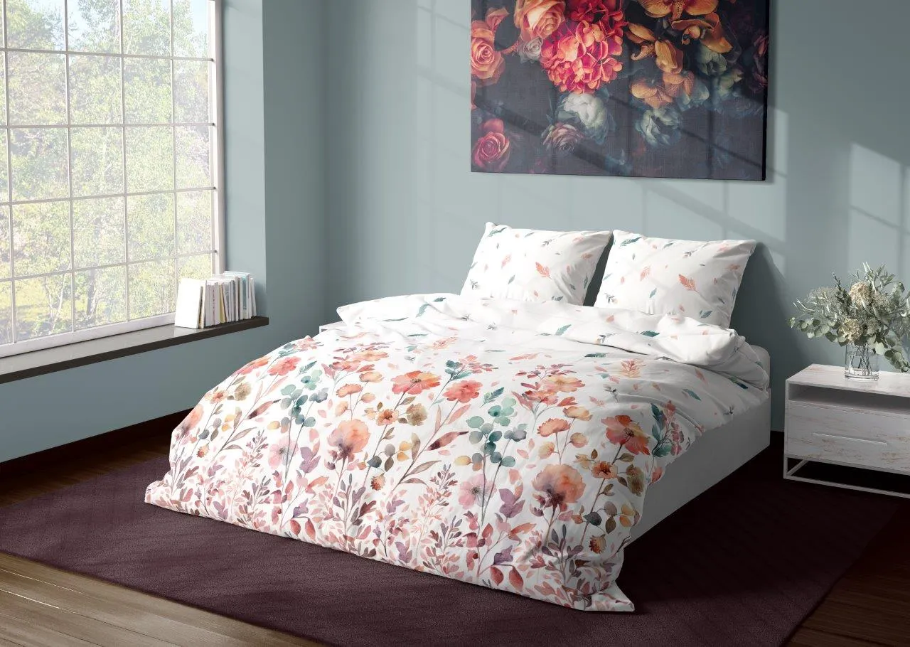 Pościel komplet MILAGRO VERDE 001 satyna bawełniana 220X200+2x70X80 wielokolorowa - FARO_29953