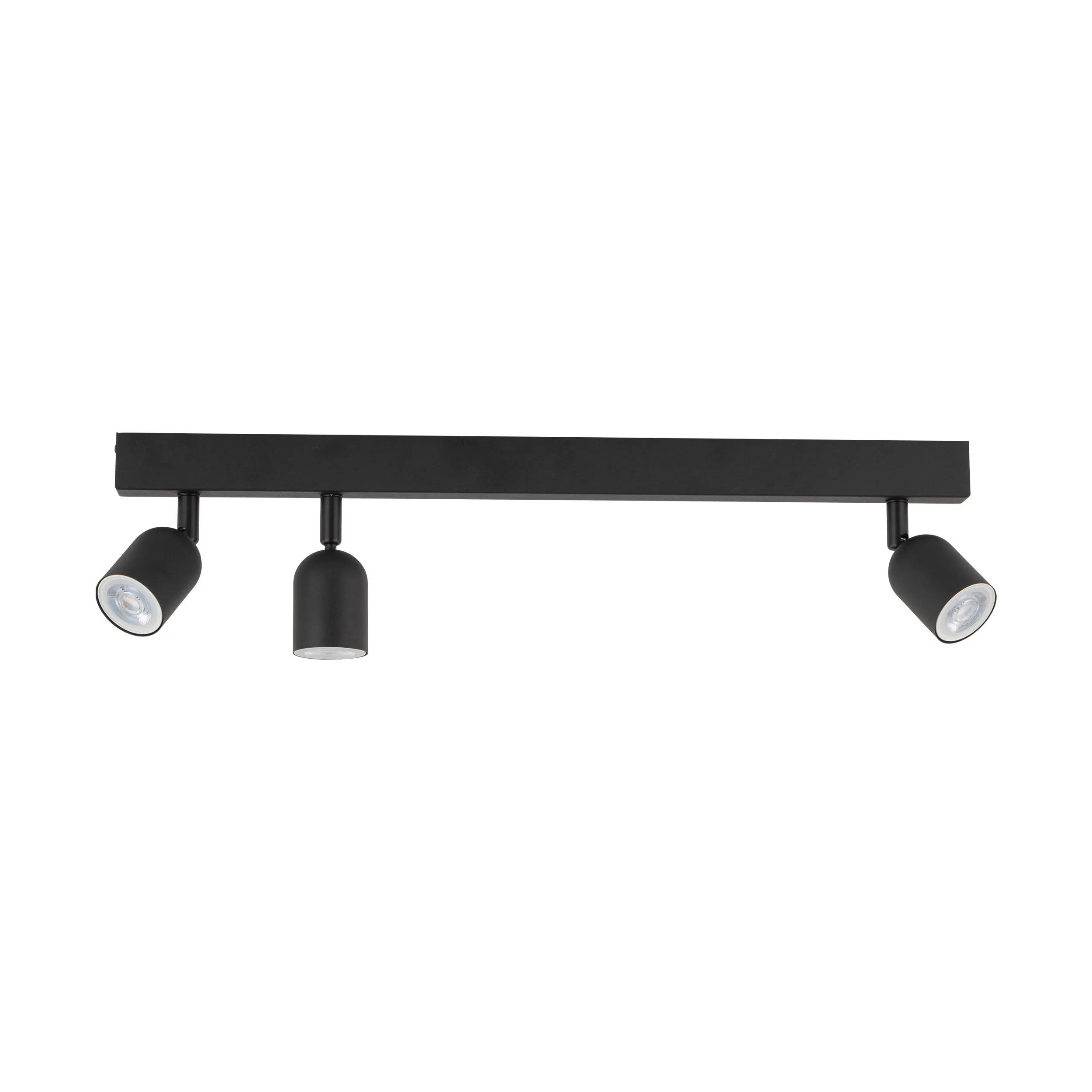 Lampa sufitowa TOP czarna na metalowej listwie regulowana 74x18x16cm - TK_4762