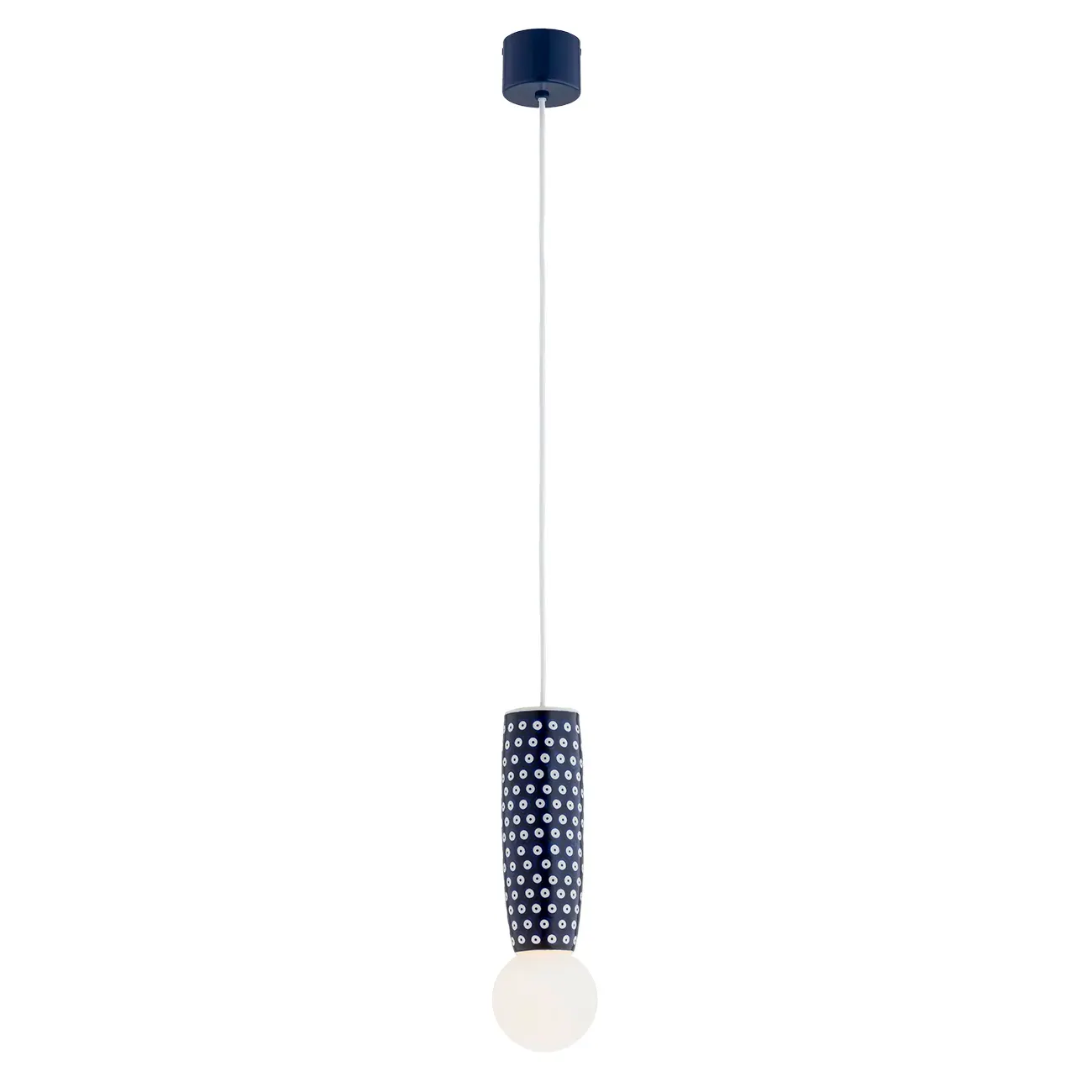 Lampa wisząca BOLL ceramika bolesławiecka granatowy — zdjęcie 2