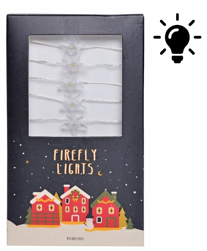 Łańcuch choinkowy LEDOWY z gwiazdkami 3469 Łańcuch choinkowy LEDOWY z gwiazdkami 3469