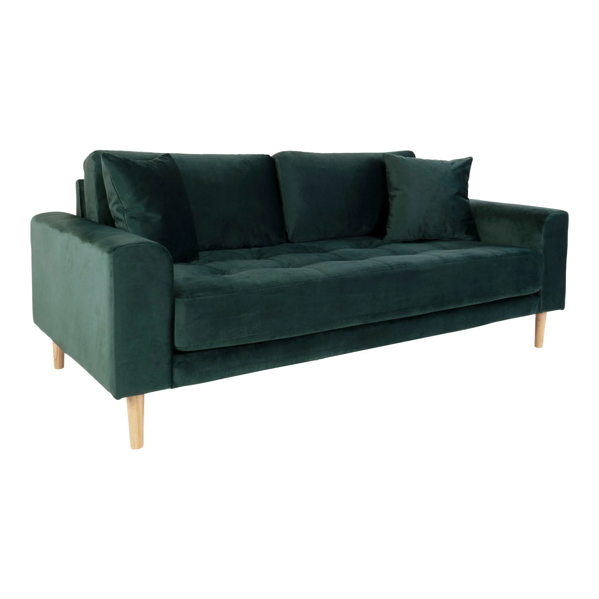 Sofa wypoczynkowa LIDO 2,5-osobowa 180 cm - zielony, naturalny Kanapa, Meble, Poduszka, Wystrój domu