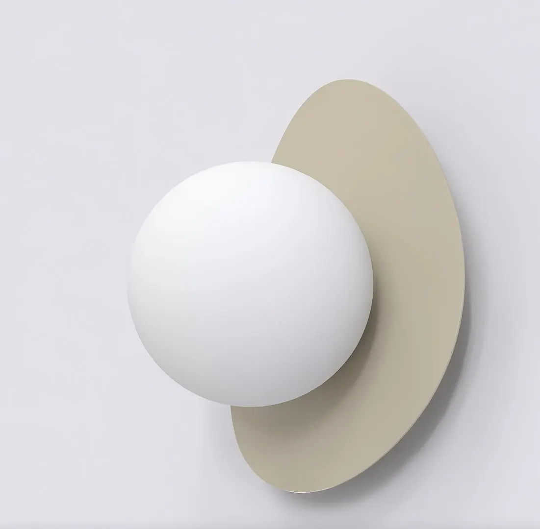 Kinkiet metalowy OVO K1 beżowy - 1529/K1