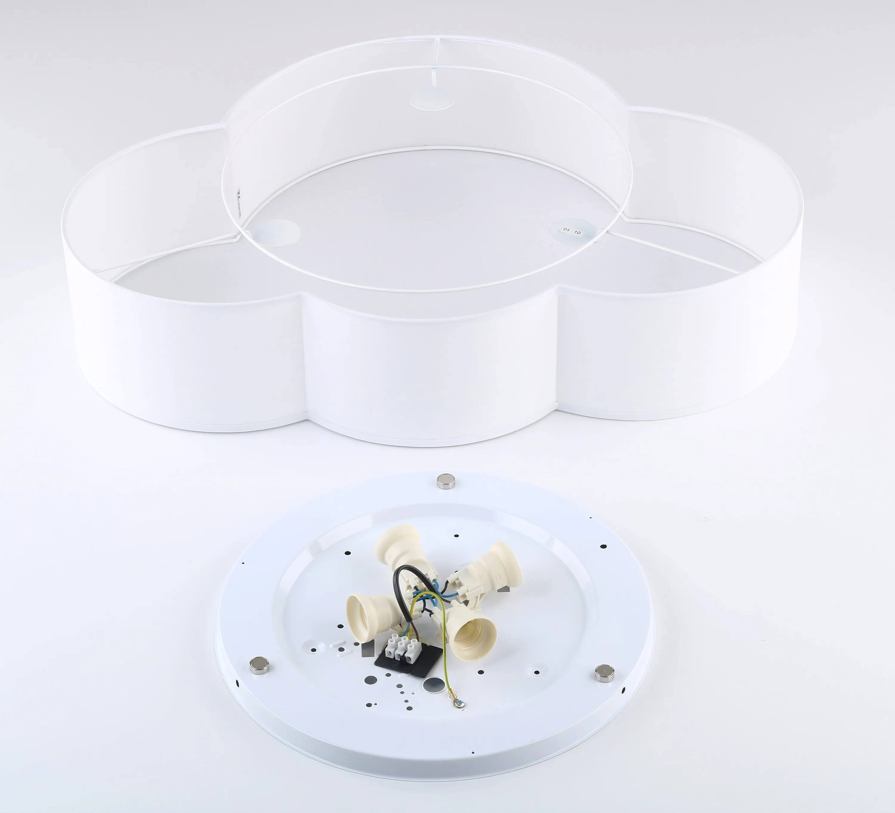 Plafon / Kinkiet CLOUD biały z tkaniny w kształcie chmury 62x45x13cm - TK_1533