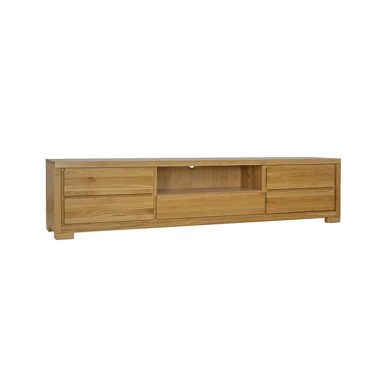 Szafka RTV dębowa RV352 Naturalny DREWMAX