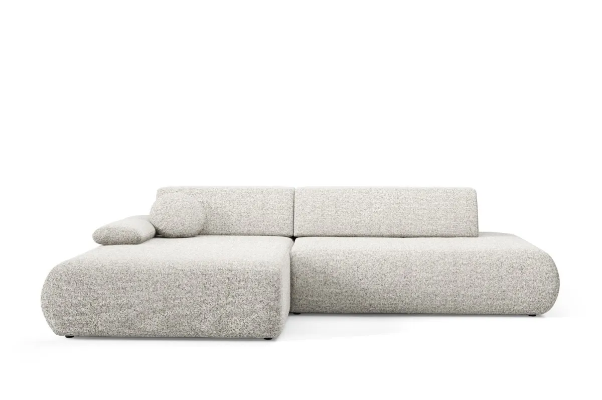 Narożnik rozkładany z pojemnikiem PUENTE 286 cm lewostronny jasny beż - PUENTE_NAR_PUENTE09_L