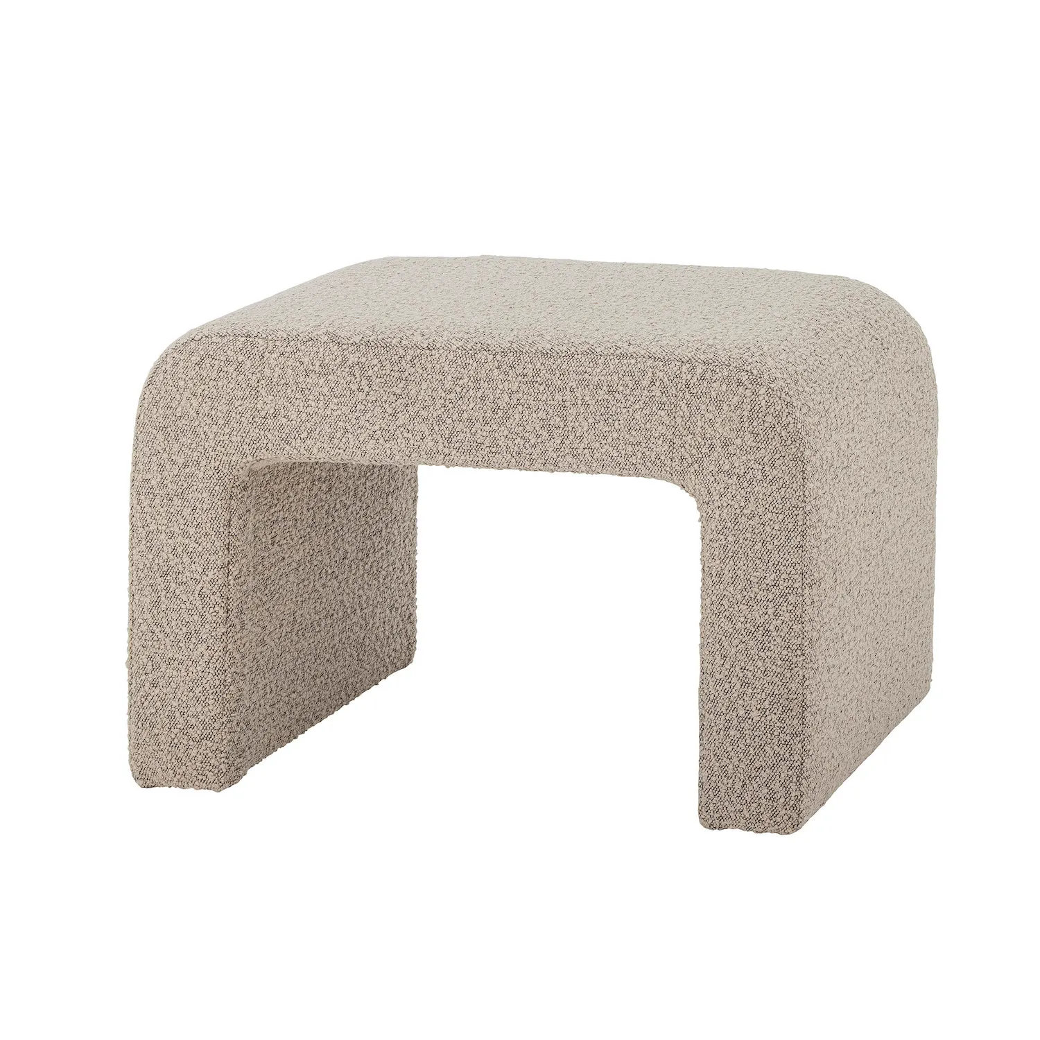 taboret, stolik, meble, tkanina, beżowy
