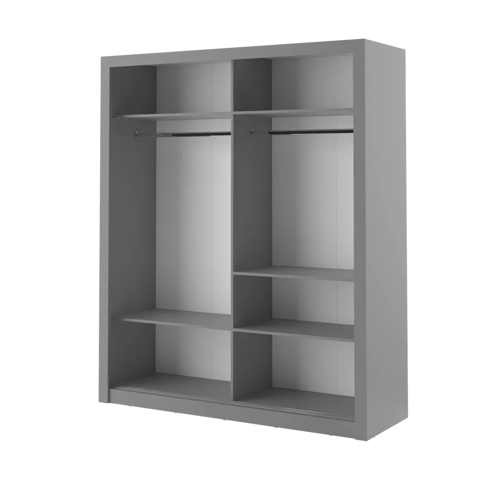 Szafa 2-drzwiowa ARTI AR-03 180cm szara - AR3S