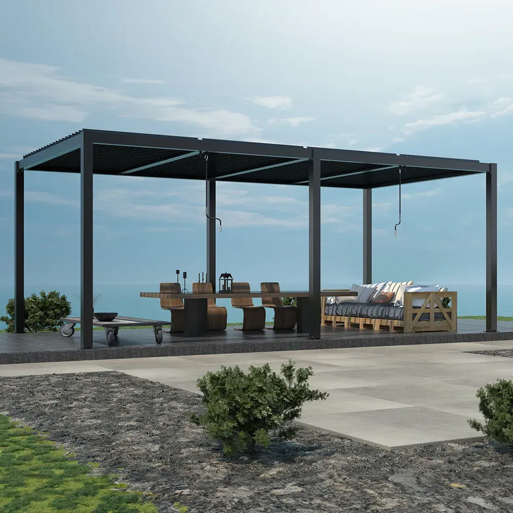 Pergola LUXE 5,8x3x2,5m z oświetleniem LED antracyt Esti&Esta — zdjęcie 7
