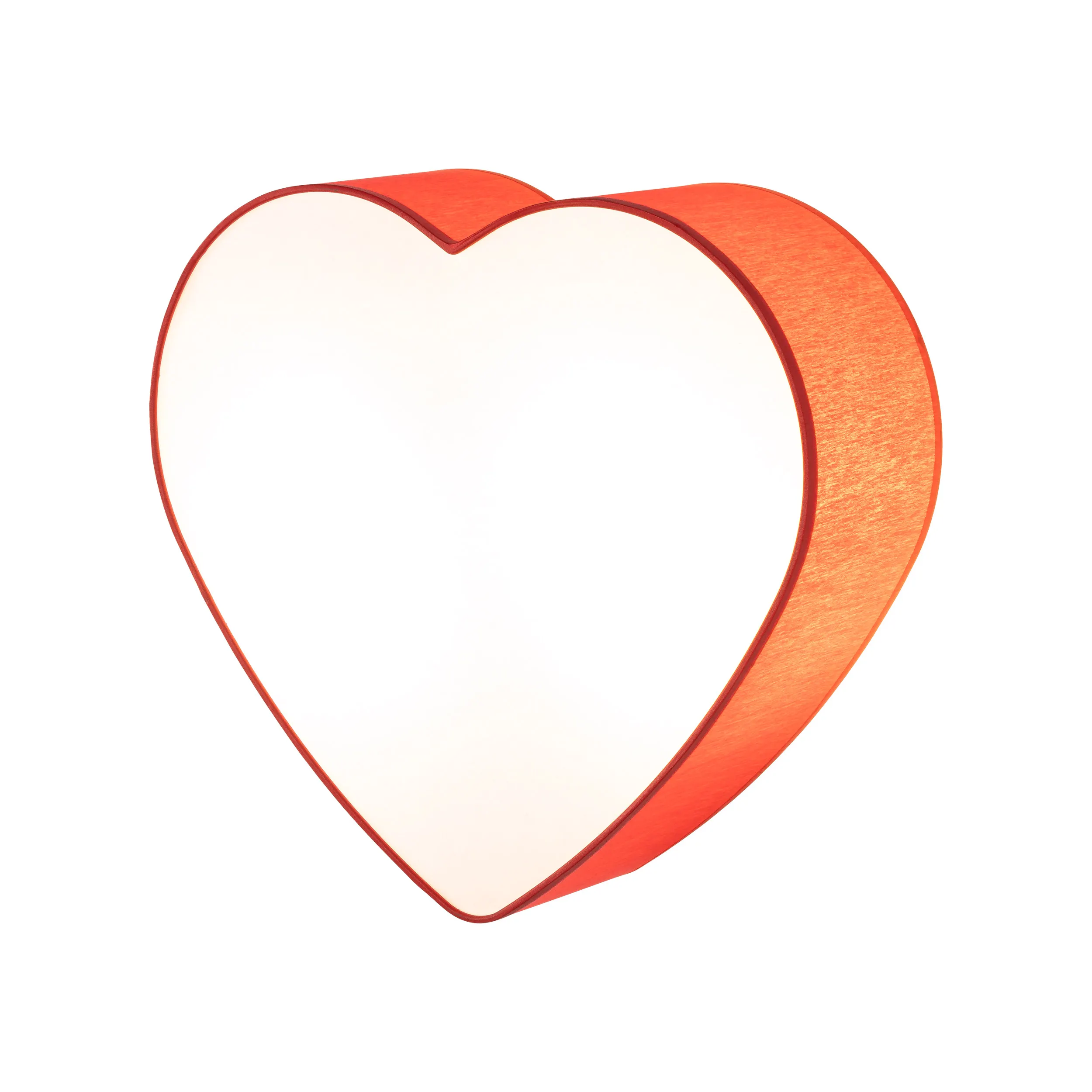Kinkiet / Plafon HEART czerwono białe 42x38x13cm - TK_10777