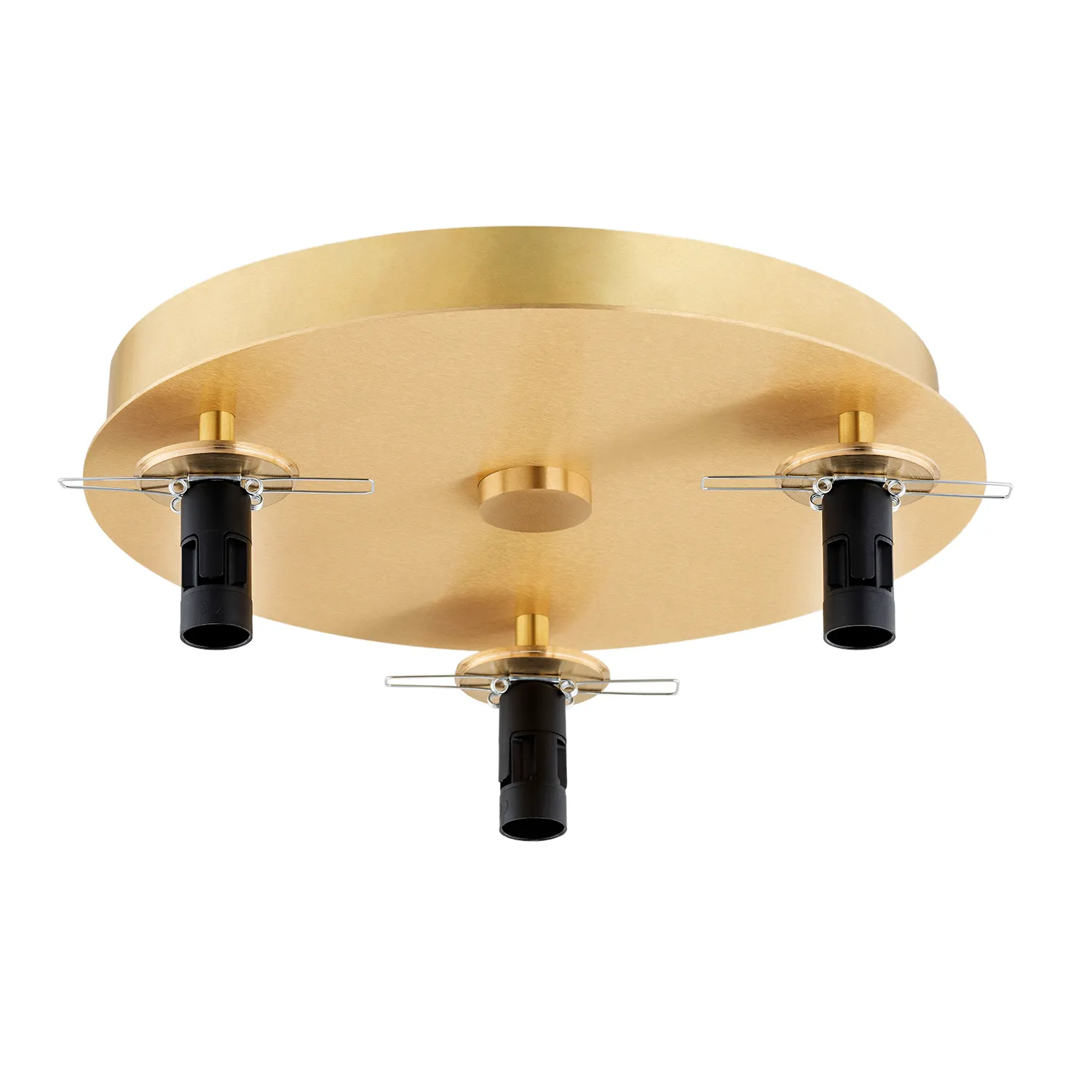 Plafon FABIO mosiądz szczotkowany biało-brązowy marmur 34x16cm - 6290