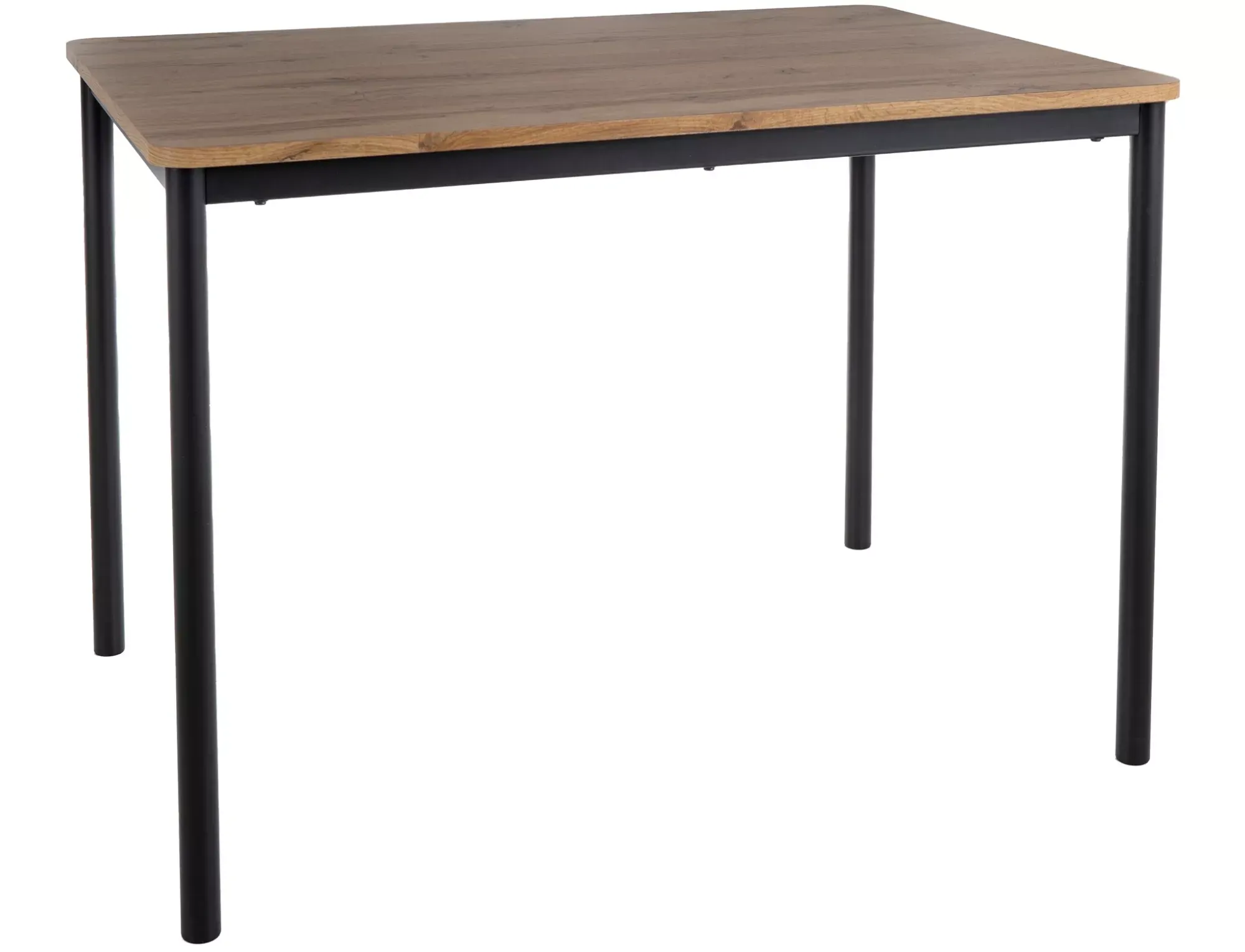 Stół jadalniany CITY 110x75 dąb/czarne nogi