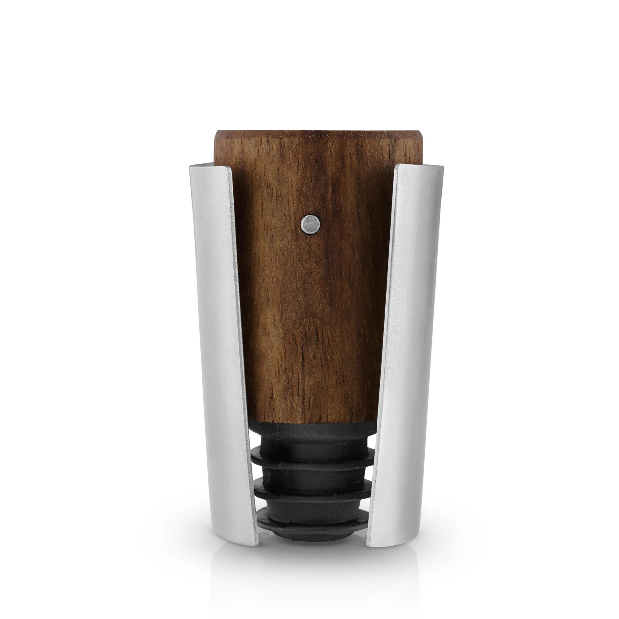 korek do kawy, korek stary, drewno, metalowy korpus, korek z uszczelką