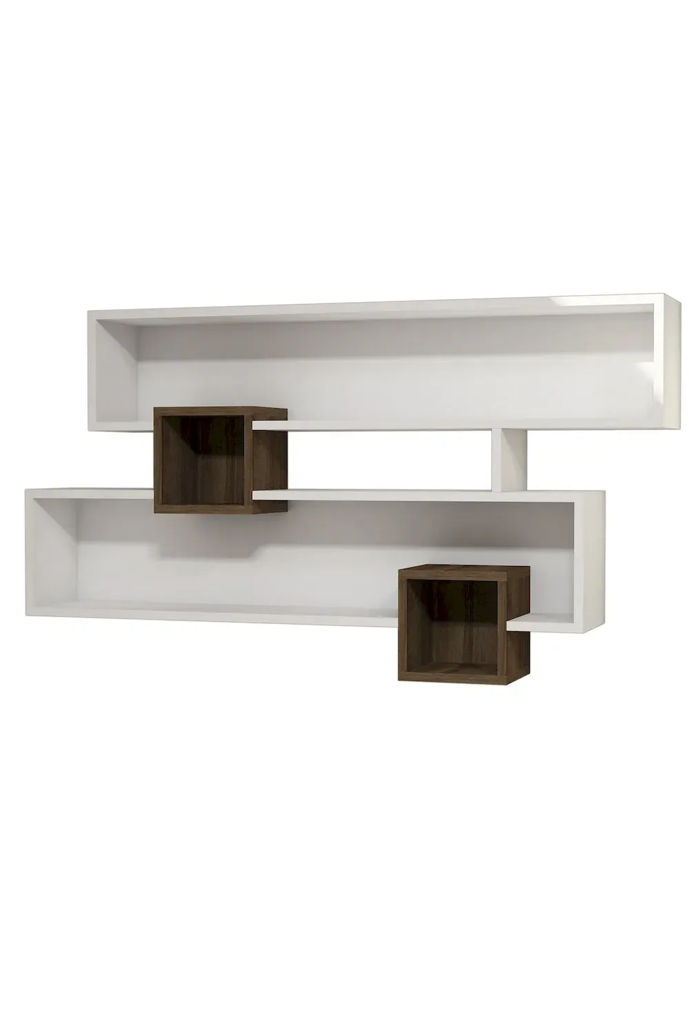 Półka ścienna KAREN 120 cm orzech biały - ASI_835PUQ1607