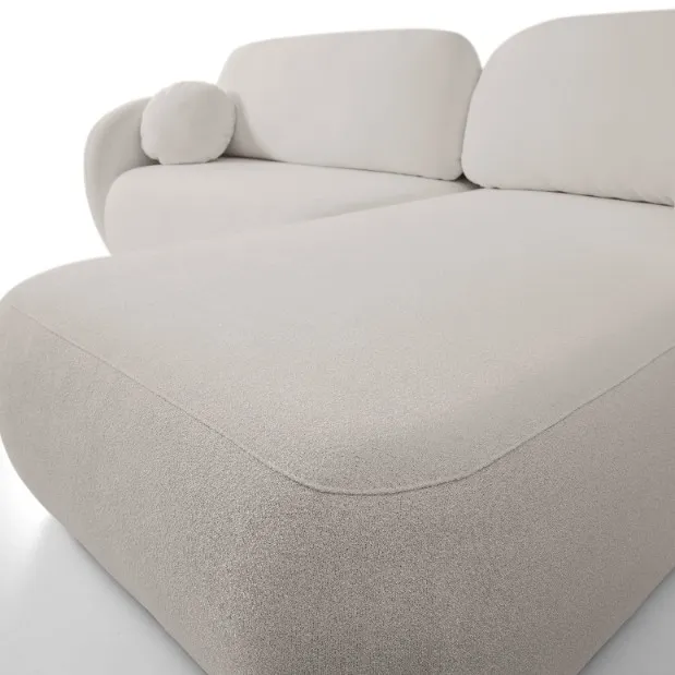 Narożnik rozkładany z pojemnikiem OLIO SICURIO 248 cm prawostronny jasnoszary - OLIO_NAR_SICURIO65_P