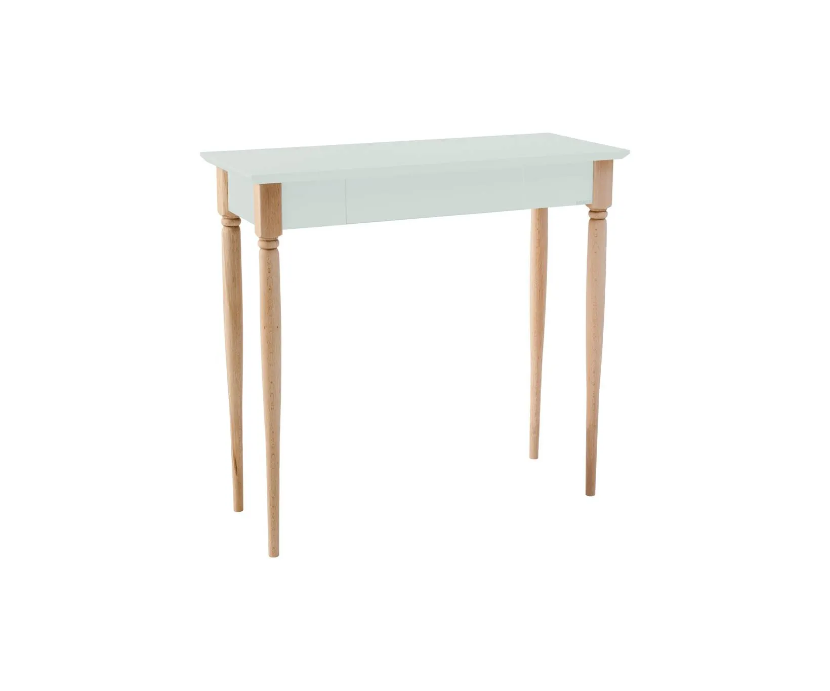Biurko z szufladą MAMO 65x40 miętowy blat/drewniane nogi Meble, Tabela, Biurko, Stół do jadalni