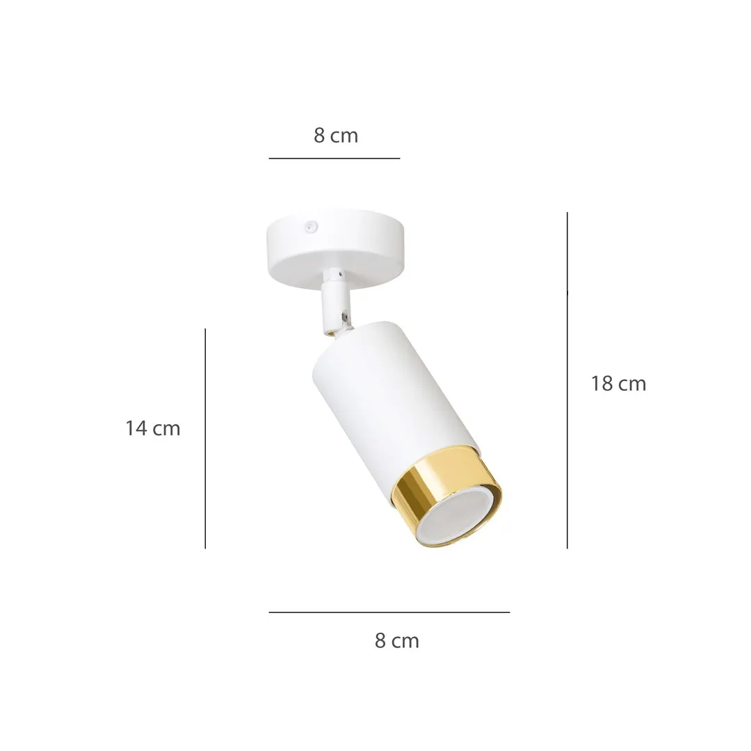 Lampa sufitowa HIRO 1 biały złoty — zdjęcie 8