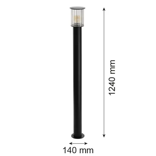 Norfolk lampa ogrodowa stojąca 1 pł., duża 8750 - 8750