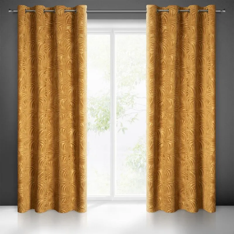 ZASŁONA GOTOWA LIVIA 140 X 250 CM ZŁOCISTY ZASŁONA GOTOWA LIVIA 140 X 250 CM ZŁOCISTY