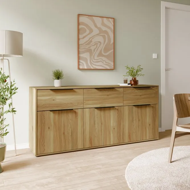 image meble, komoda, dębowe drewno, drewniana powierzchnia, konstrukcja modułowa