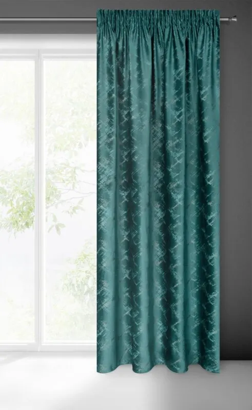 ZASŁONA GOTOWA ADRIA NA TAŚMIE 140X270 CM CIEMNOTURKUSOWY - EU_400285