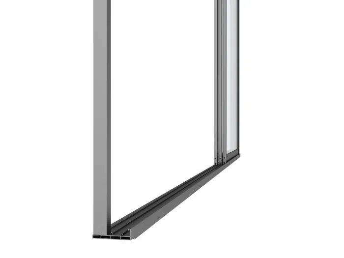 Drzwi przesuwne szklane LUXE 370x218cm do 4m antracyt - MI_5905610251574