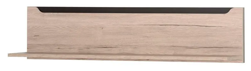 Półka wisząca DESJO 32 dąb sanremo brąz 118x27x24cm Półka wisząca DESJO 32 dąb sanremo brąz 118x27x24cm