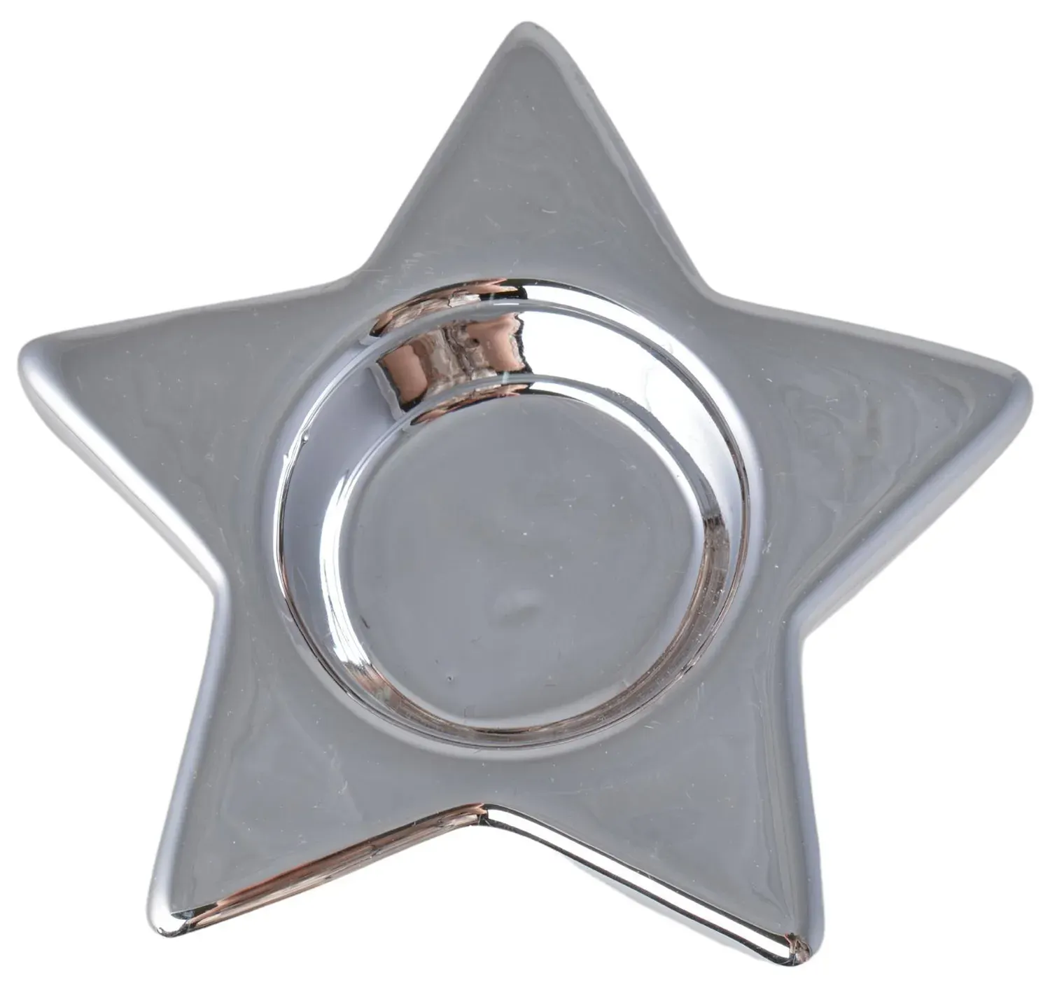 ŚWIECZNIK GWIAZDKA na T-light 1519 srebrny