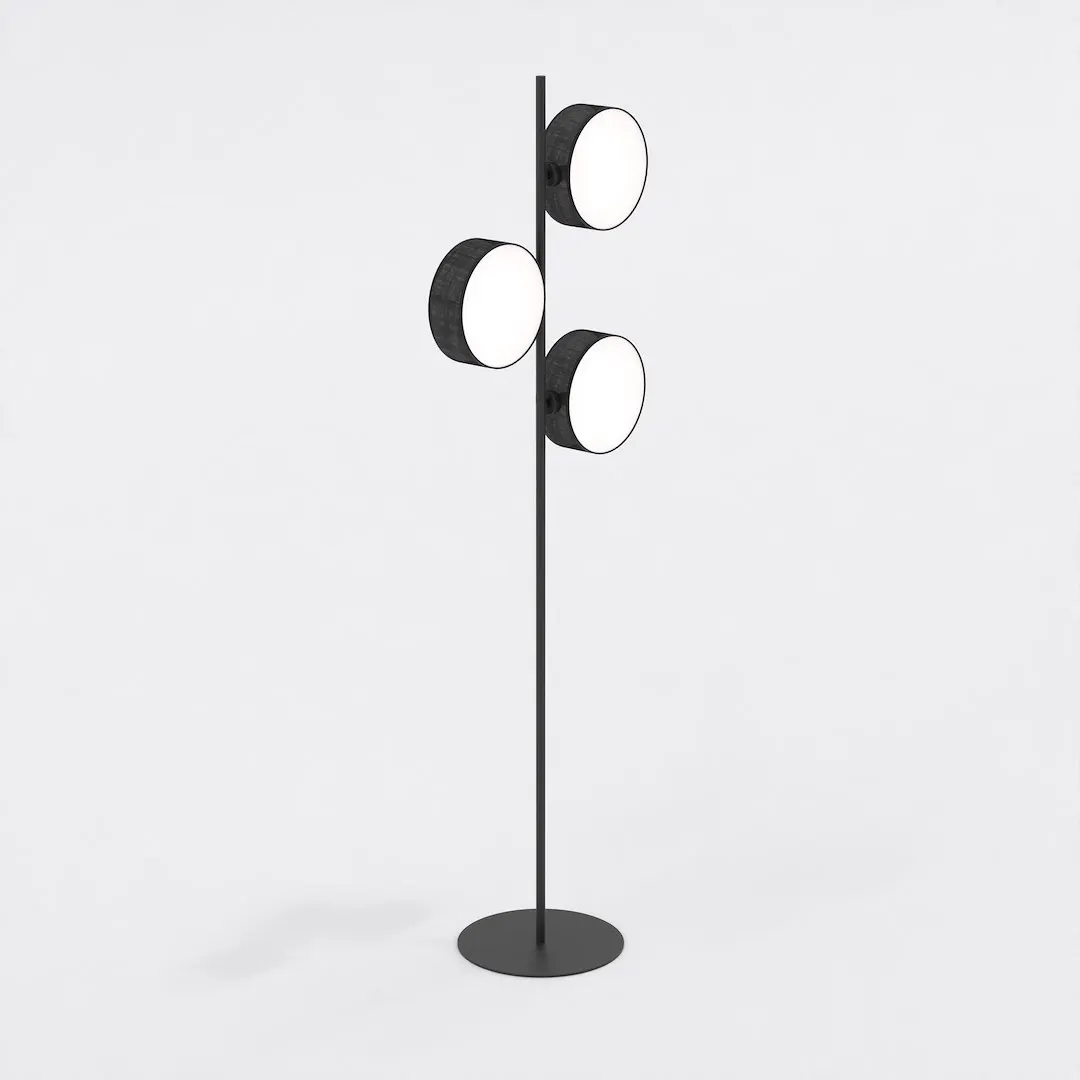 Lampa podłogowa abażur DRUMZ LP3 czarna — zdjęcie 2