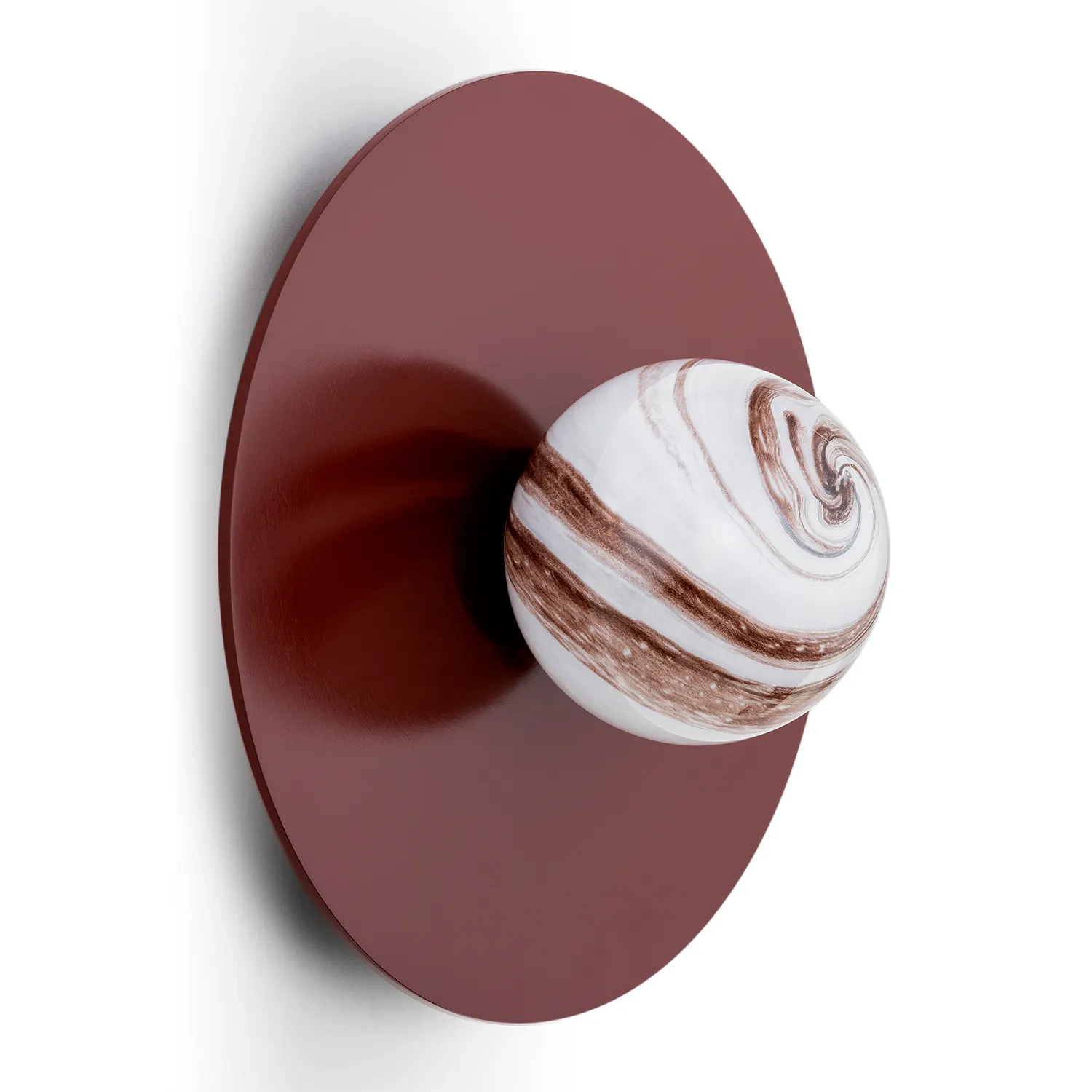 Kinkiet / Plafon PIAVA brąz biało-brązowy marmur 30x15cm - 8446