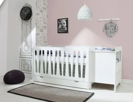 Komoda z szufladami MOON 52x67x89 biała - PIN_015-020-110