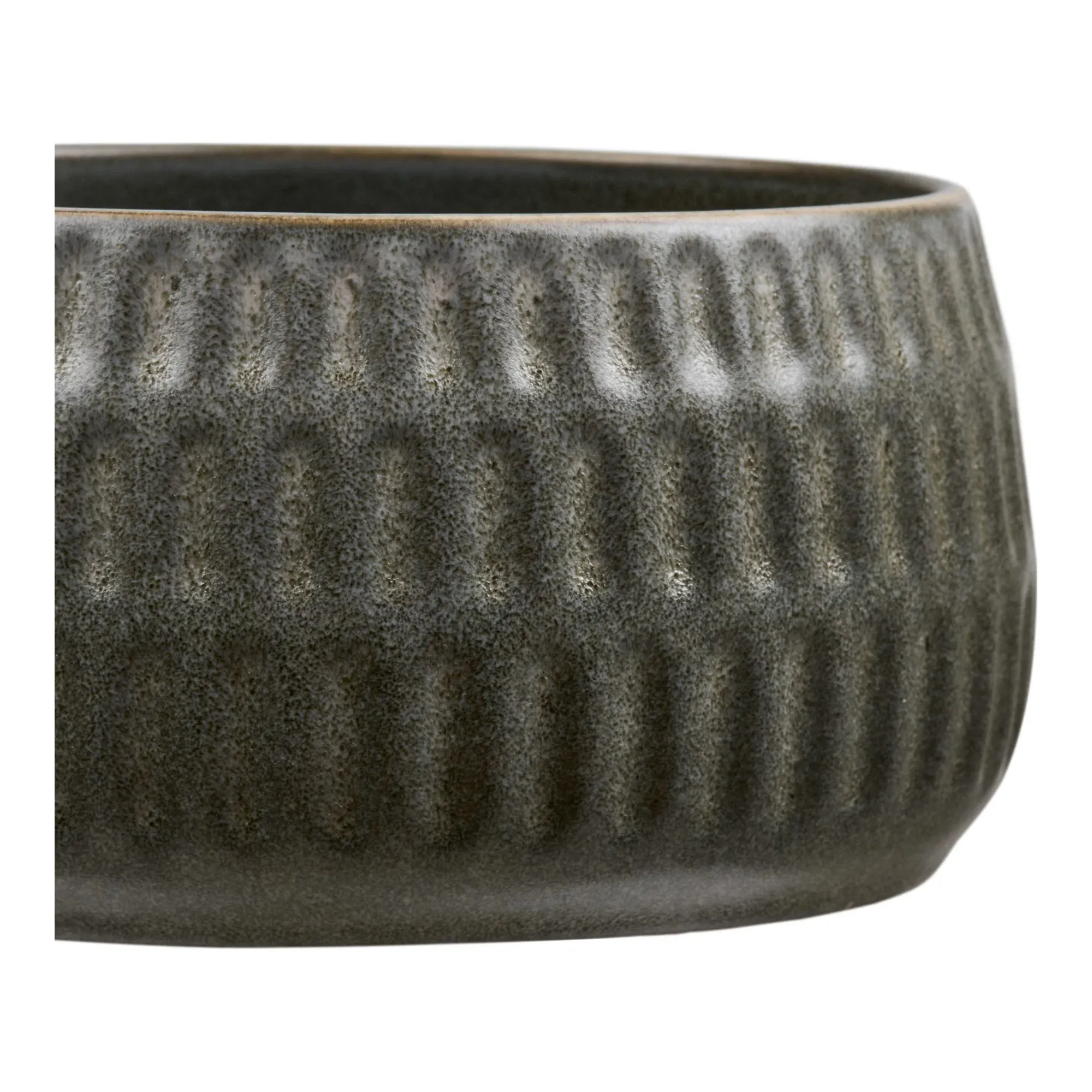 Ceramiczna misa AMALIA 14 cm zestaw 2 sztuk zielono-szara — zdjęcie 5