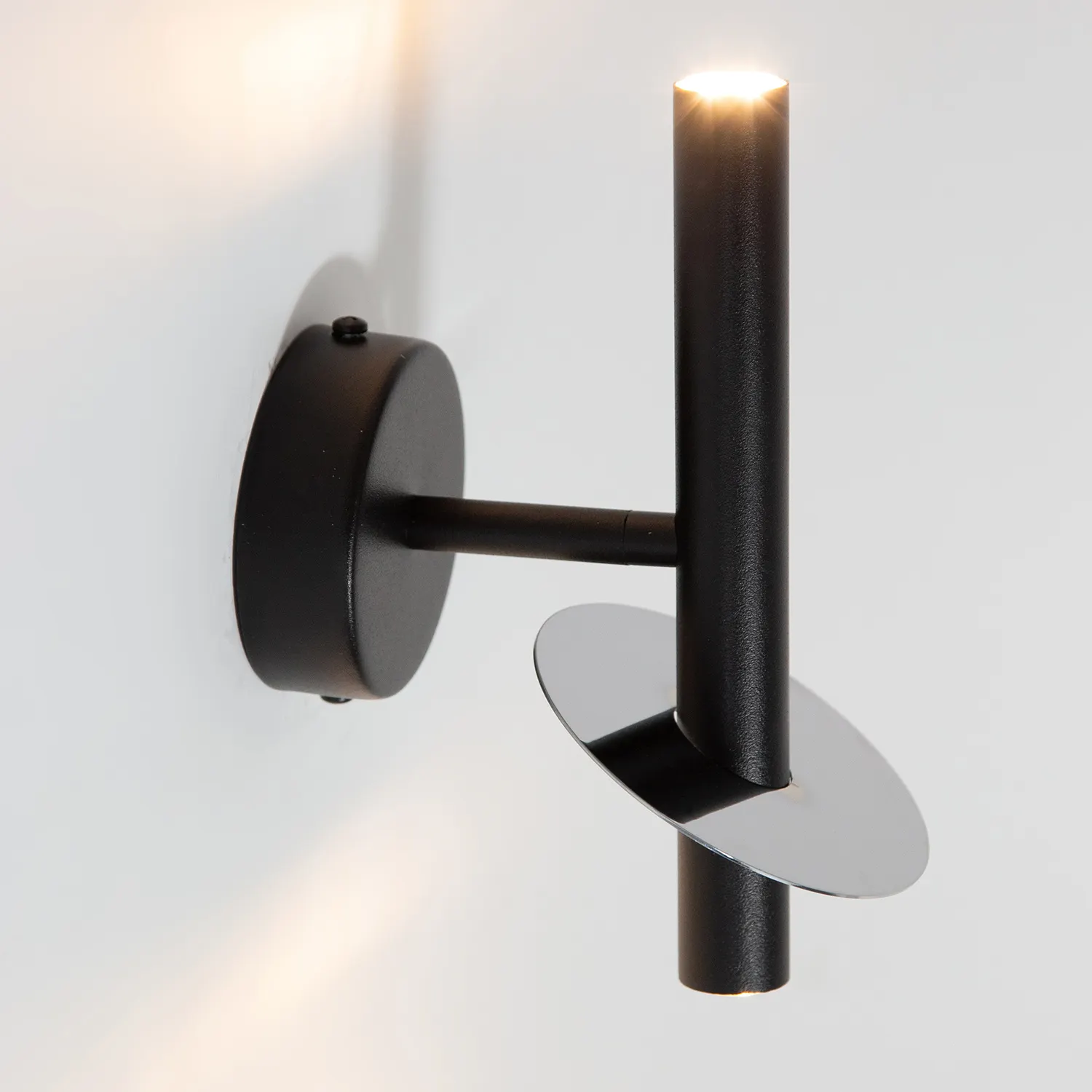 Kinkiet sopel RING 2 stal czarny srebrny - SI_41237