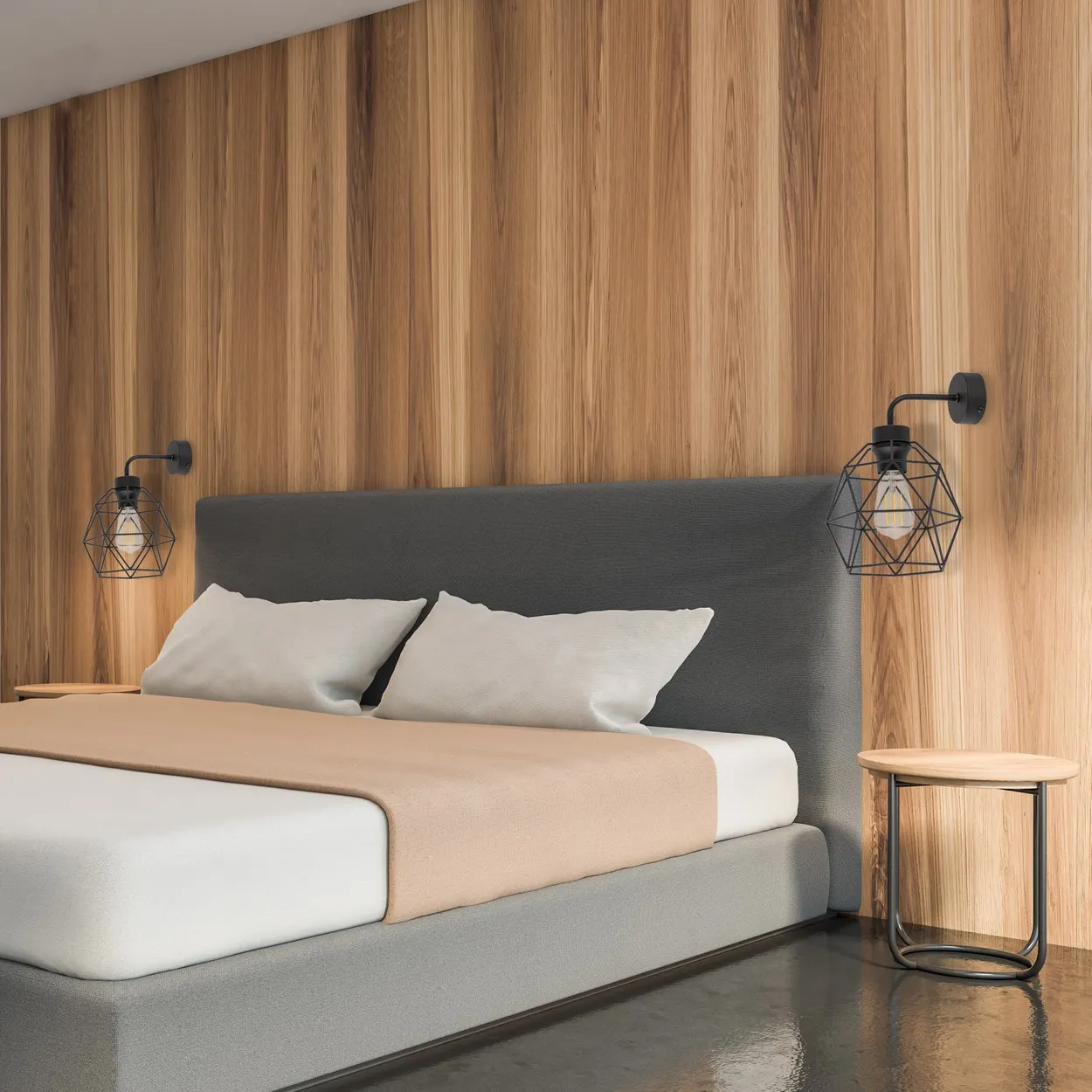 Kinkiet GALAXY czarny metalowy 28x23x19cm - TK_4560