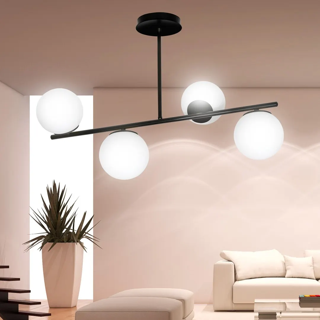 Lampa wisząca BIOR 4 czarny biały — zdjęcie 7