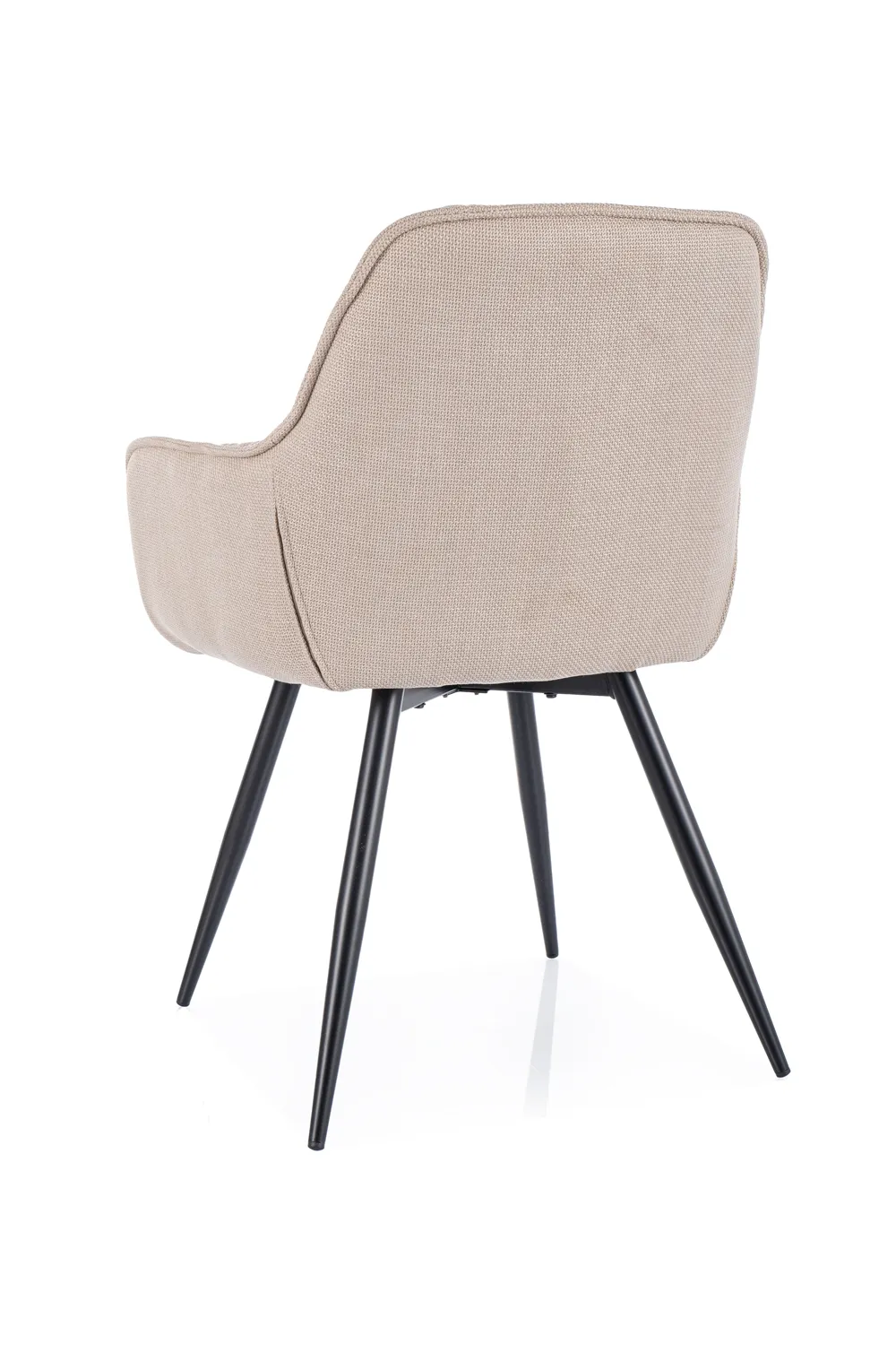 KRZESŁO z podłokietnikami CHERRY BJORN CZARNY STELAŻ/ JASNY BEŻ 24 - CHERRYBJCJBE