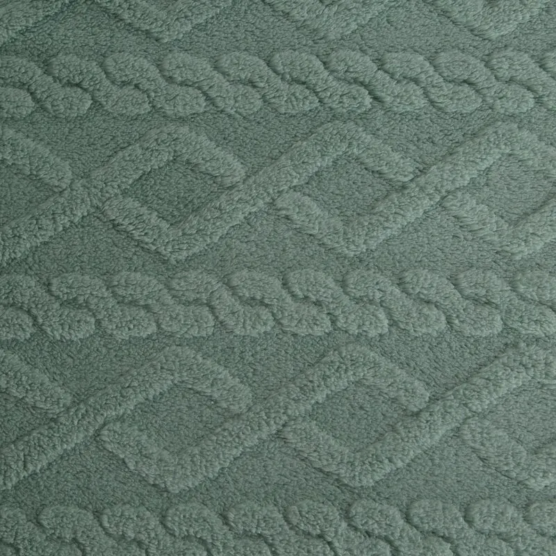 Koc trójwymiarowy D91 WARKOCZ 200 X 220 cm Miętowy — zdjęcie 6