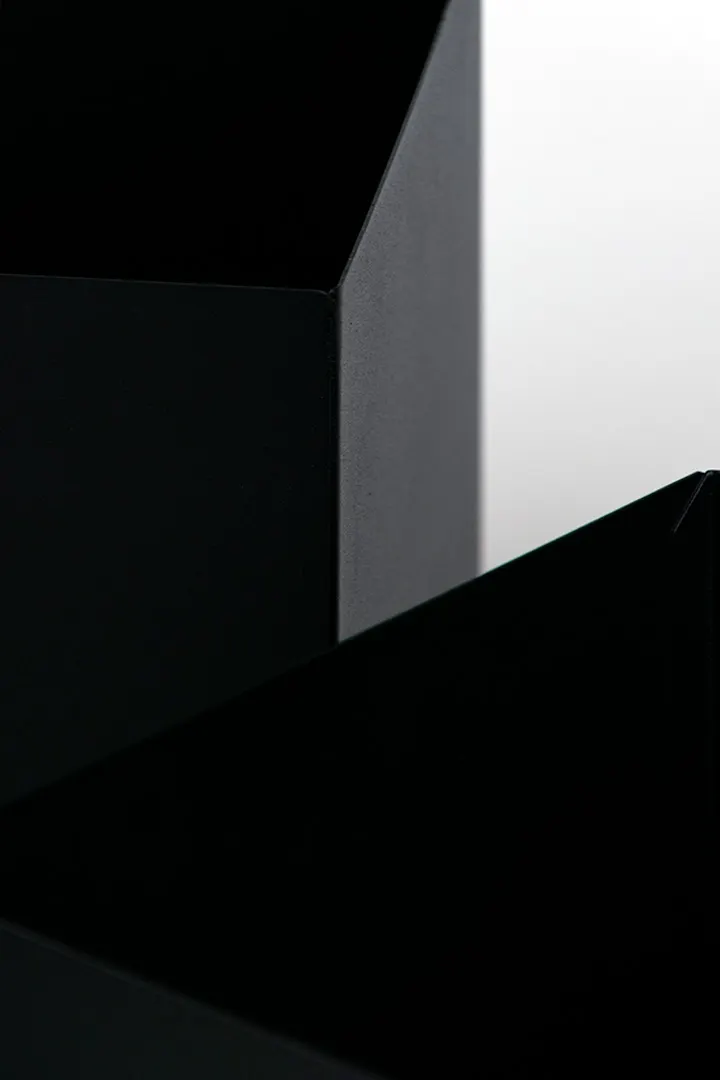 DONICZKA-osłonka na donice metalowa VANNES M czarna - LD_TZ000112