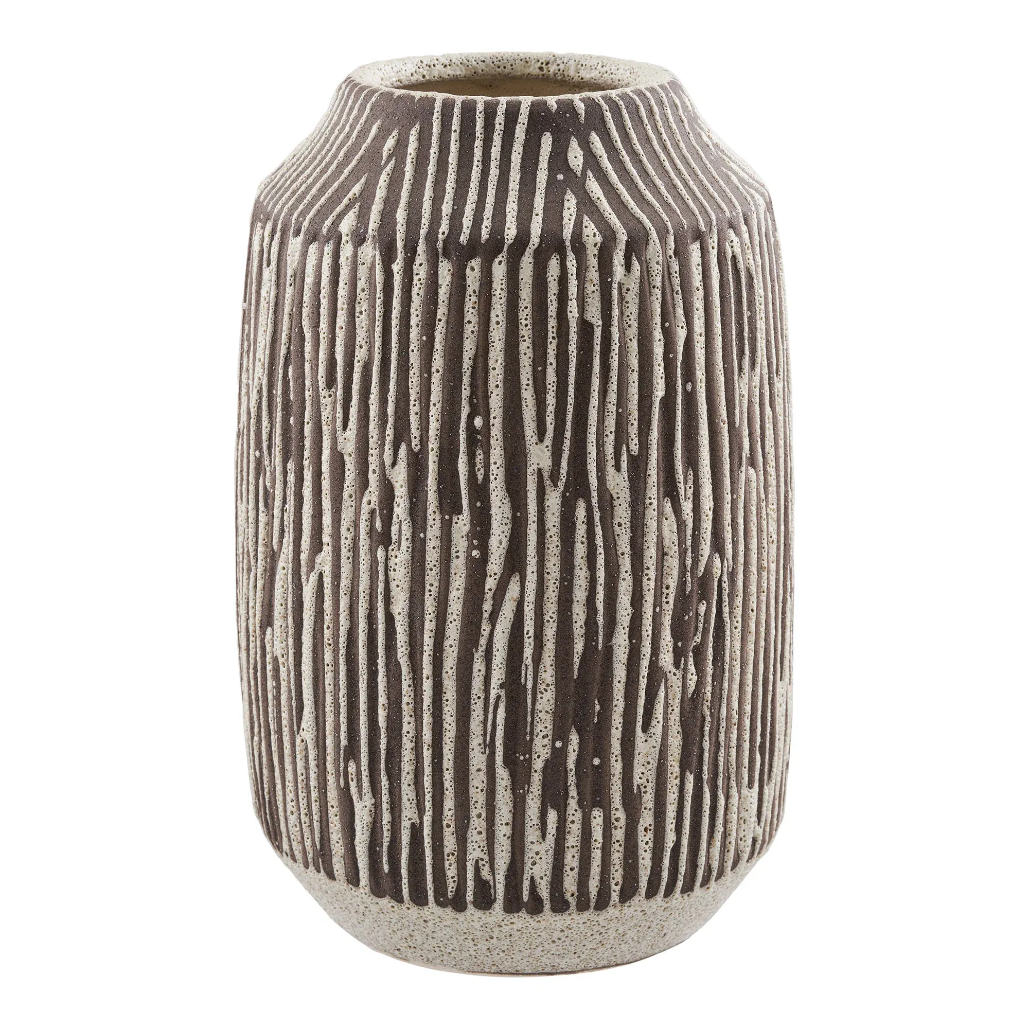Wazon ceramiczny VASE brązowo-biały