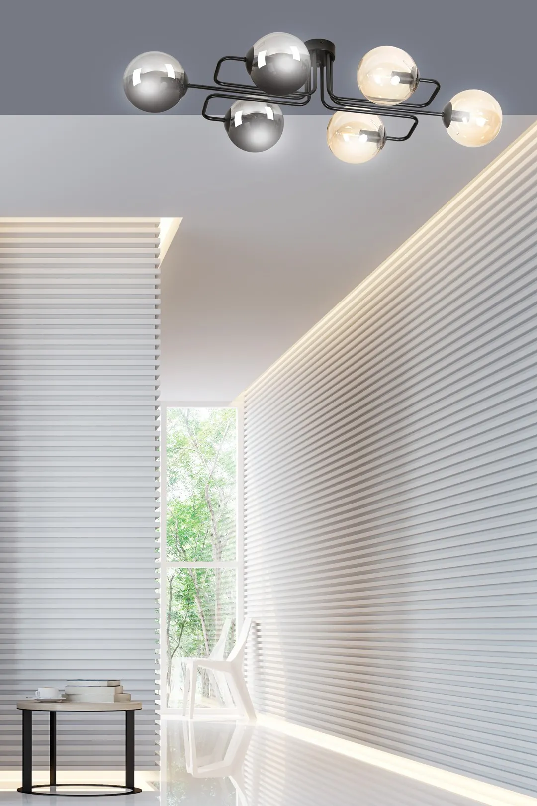 Lampa sufitowa BRENDI Czarny 834/6A2 - 834/6A2